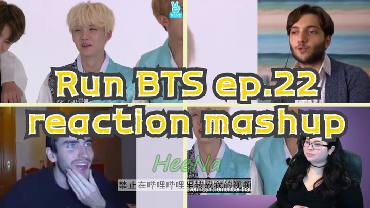 [BTS] Run BTS 달려라 방탄 ep.22｜reaction mashup