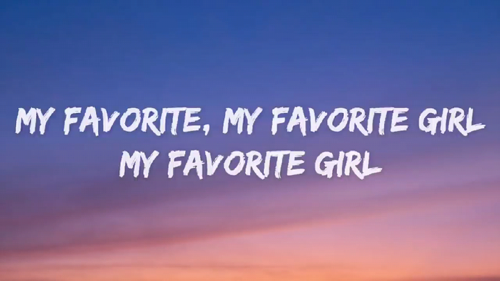 Favorite girl - Justin Bieber (lyric video)