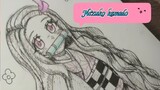 Gambar NEZUKO dari anime DEMON SLAYER yuk ! 💖 hope you like it ❤