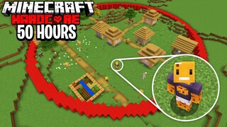 I Survived 50 HOURS in a CIRCLE in Minecraft Hardcore