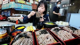 여의도 주민은 다 안다는 40년전통 맛집?😳 청수모밀 먹방