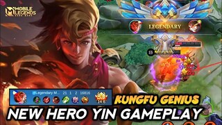 New Hero Yin Kungfu Genius Gameplay - Mobile Legends Bang Bang