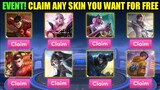 HURRY! CLAIM ANY SKIN YOU WANT FOR FREE! NEW TIKTOK TREATS IS NOW AVAILABLE!! MOBILE LEGENDS