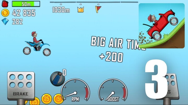Hill Climb Racing Walkthrough Part 3 – Tough Tracks & Big Air