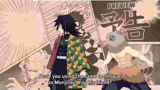 Inosuke calling tanjiro with wrong name