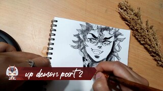 drawing demon from KIMETSU NO YAIBA part 2