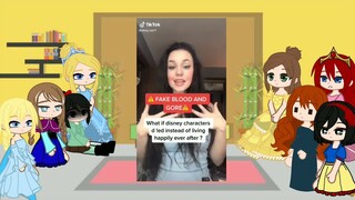 Disney princesses react to if they died instead of happy ending(read desc) //gacha club