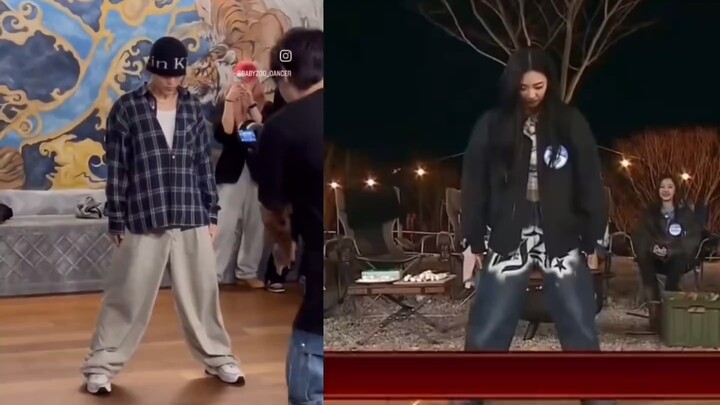 RUKA与编舞师BABYZOO DANCER跳得一模一样
