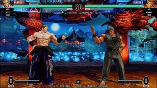 KOF15　ギースvsブラックリョウサカザキ　斬烈２９Hitコンボが強すぎる