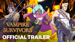 Vampire Survivors: Operation Guns DLC feat. Contra Animated Trailer