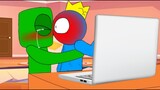 Blue x Green Rainbow Friends | Rainbow Friends Meme - Roblox Rainbow Friends Animation