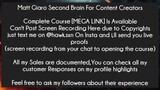 Matt Giaro Second Brain For Content Creators course download