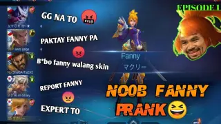 NUB FANNY PRANK!! EXPERT AKO!! AKALA NILA GG NA | Mobile Legends