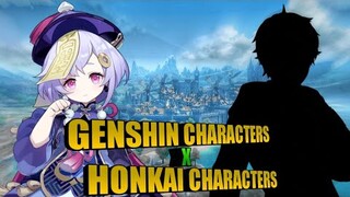 Genshin characters and their look alike in honkai impact characters