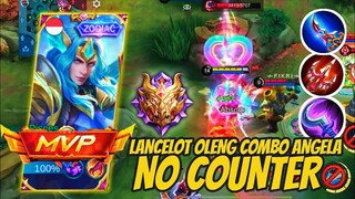 NO COUNTER ❗ COMBO LANCELOT WITH ANGELA GACOR PARAH - MLBB