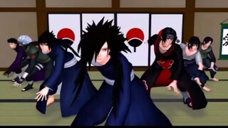 [MMD] Madara, Izuna, Kakashi, Obito, Sasuke, Itachi, Fugaku, Sarana & Sai - фソチャ