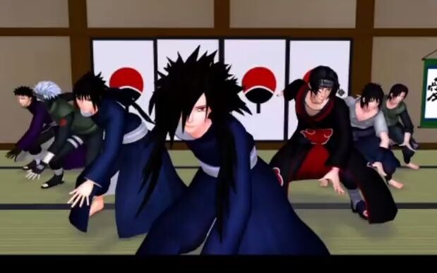 [MMD] Madara, Izuna, Kakashi, Obito, Sasuke, Itachi, Fugaku, Sarana & Sai - フソチャ