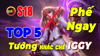 Top 5 Tướng Khắc Chế IGGY mùa 18 hiệu quả 100%  TNG liên quân mobile