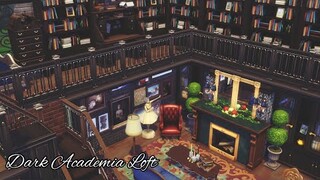 Dark Academia Aesthetic Inspired Loft (NO CC) - TS4 [SPEED BUILD]