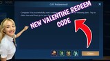 How to redeem new free valentines redeem code in Mobile Legends