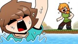 물에 빠진 스티브 - Steve Falls into the water | Minecraft anime
