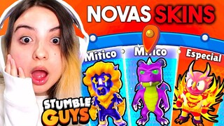 NOVAS SKINS e NOVA RARIDADE MÍTICA na UPDATE 0.51 do STUMBLE GUYS!! MOSTREI TODAS SKINS 😱