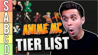 Anime MC Tier List - WHOS THE BEST CHARACTER?