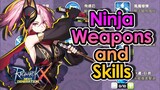 [ROX] WEAPONS And SKILLS for NINJA Job Class! | King Spade