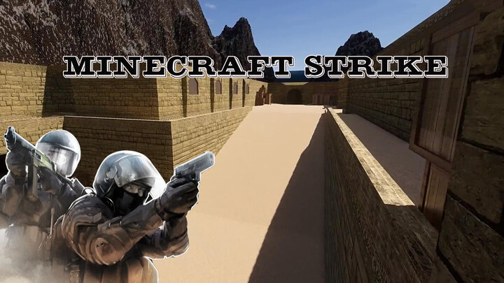 Perfectly rebuilding Counter-Strike in Minecraft with 50 hours