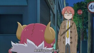 Kobayashi is shocked by the chest Ilulu_ Kobayashi-san Chi no Maid Dragon S - Ep