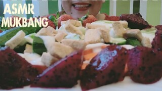 ASMR Mukbang Fresh Veggies Salad/Fruits | Healthy Diet
