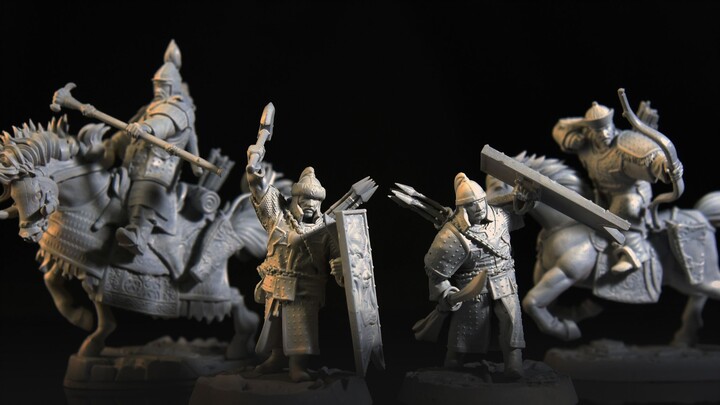 [Suzaku Qinglong] 1/52 War Chess Qing Army เริ่มแพ็ค คำอธิบายโดยละเอียด