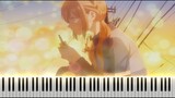 My Love Story with Yamada at Lv999 Episode 12 OST - Not a Nobody [Piano Tutorial + sheet]