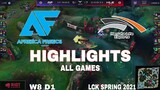Highlight AF vs HLE (All Game) LCK Mùa Xuân 2021 | LCK Spring 2021 | Afreeca Freecs vs Hanwha LE