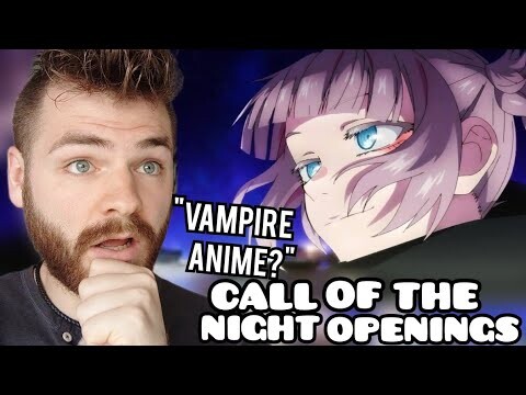 First Time Reacting to 'CALL OF THE NIGHT' Openings & Endings | ANIME REACTION