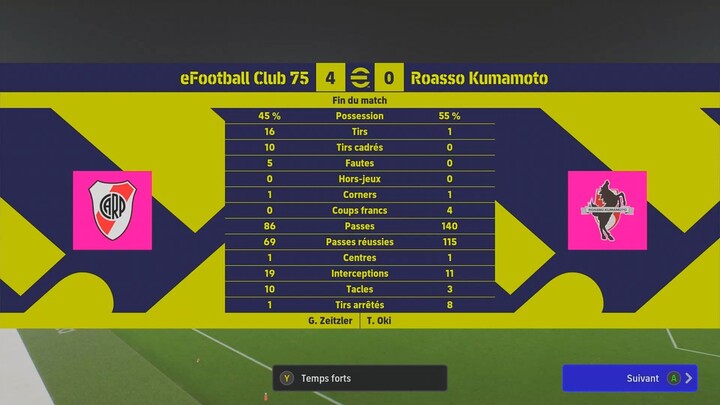 Japanese  Clubs • eFootball Club 75 🆚 Roasso Kumamoto