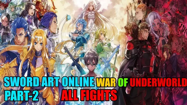 Sword Art Online War Of Underworld S2 All Fights