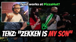 Nadeshot Misunderstood TenZ for Pizza Hut Employee and TenZ calls zekken his SON