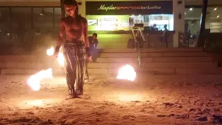 Fire Dance at Alona Beach Resort, Panglao, Bohol