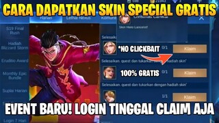 SKIN GRATIS HANYA LOGIN - CARA DAPATKAN SKIN SPECIAL GRATIS TINGGAL KLAIM | MOBILE LEGENDS BANG BANG