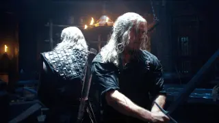 Geralt and Vesemir fighting Eskel | The Witcher - Season 2