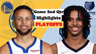Golden Warriors vs Memphis Grizzlies 2nd Qtr Game 4 Highlights  | May 9 | 2022 NBA Season