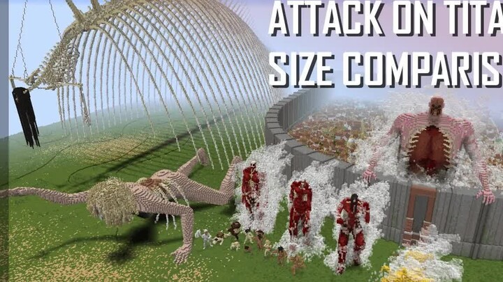 Use Minecraft to restore the giant in Attack on Titan