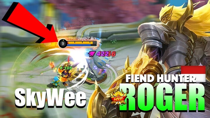 Roger WTF Damage! Non Stop Aggressive Rotation! | Roger Gameplay By SkyWee ~ MLBB