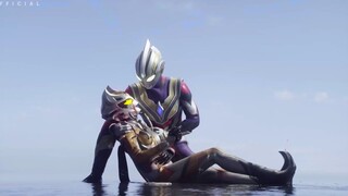 The front is burning high, and a song [Higher Fighter] looks back on Ultraman Triga who has been wit