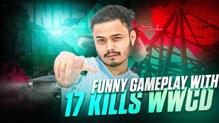 FUNNY GAMEPLAY WITH 17KILLS WWCD @Cr7 HORAA | SKYLIGHTZ CONTENT CREATOR