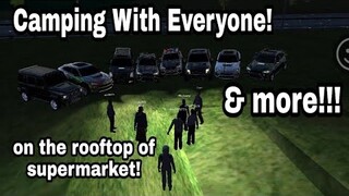 Awesome Camping, on rooftop of supermarket, briefcase glitch?! | Car Parking Multiplayer