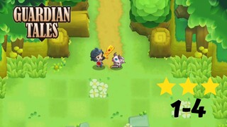 Guardian Tales Indonesia World 1-4 (Hutan Katenbury) | Dapat Teman Baru (Full-3 Stars)