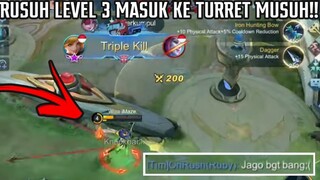 RUSUH EARLY MASUK KETURRET MUSUH 1 VS 3!! 1 TEAM AUTO KAGET!!