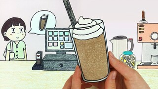 【定格动画】 一家不同寻常的咖啡店，要被萌化了~｜SelfAcoustic